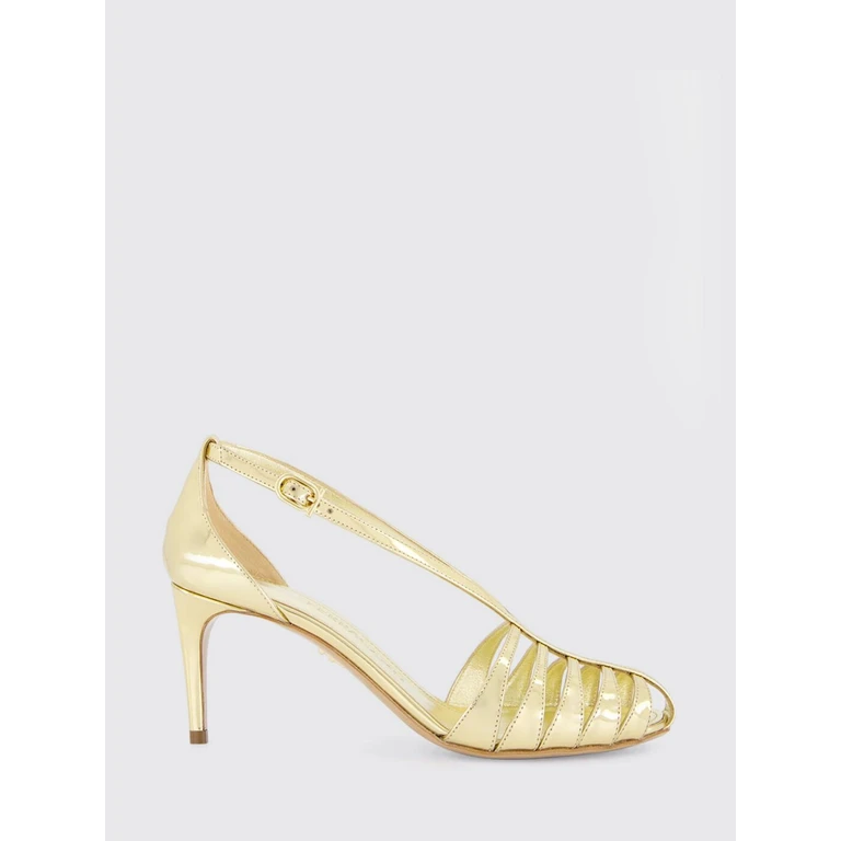 Perforated Patent Leather Sandals with Stiletto High Heel (01K977790144001)