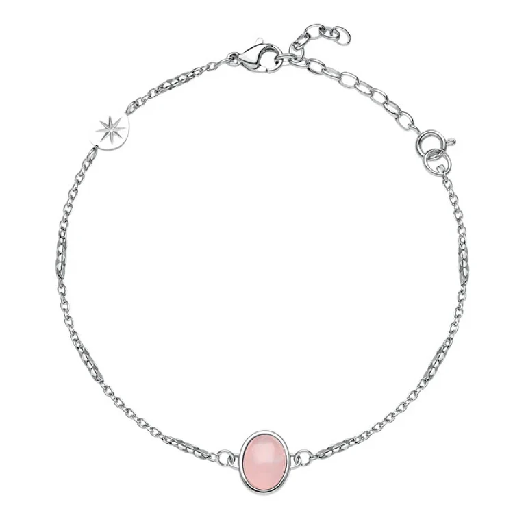 Delicate Women's Bracelet with Rose Quartz Essential Bnl141