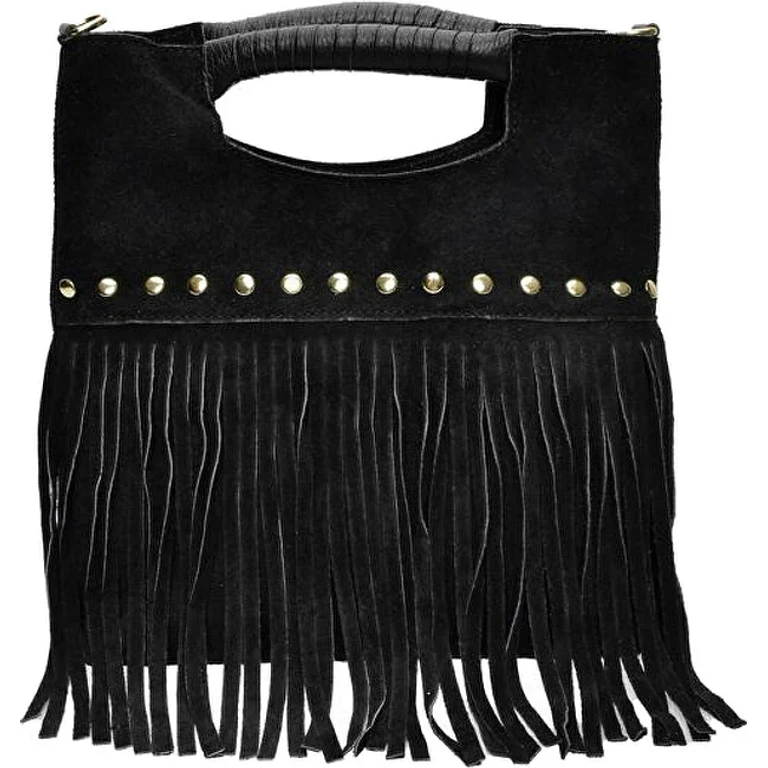 Women's Leather Handbag 8189 black