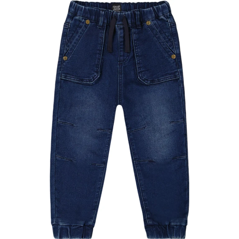French Terry Denim Jogger Pant - Baby Boy