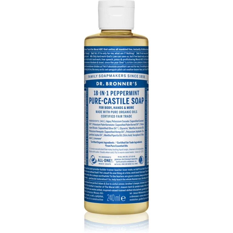 Dr. Bronner’s Peppermint universal liquid soap 240 ml