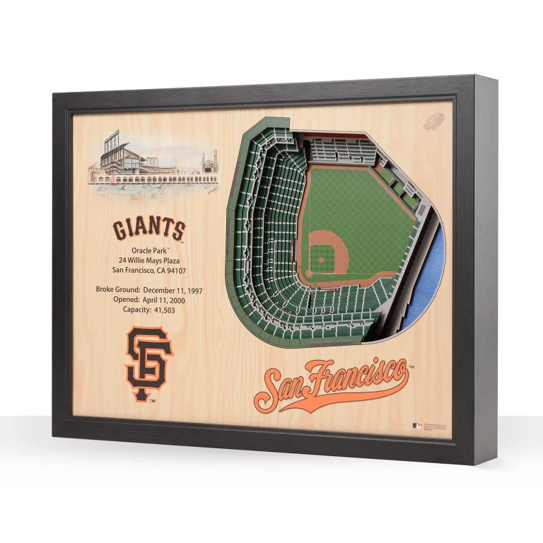 MLB 25-Layer Stadium View 3D Wall ArtSan Francisco Giants:- San Francisco Giants