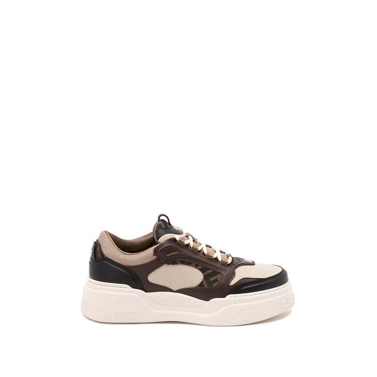 Sneakers Fendi Force multicolore in pelle e tela
