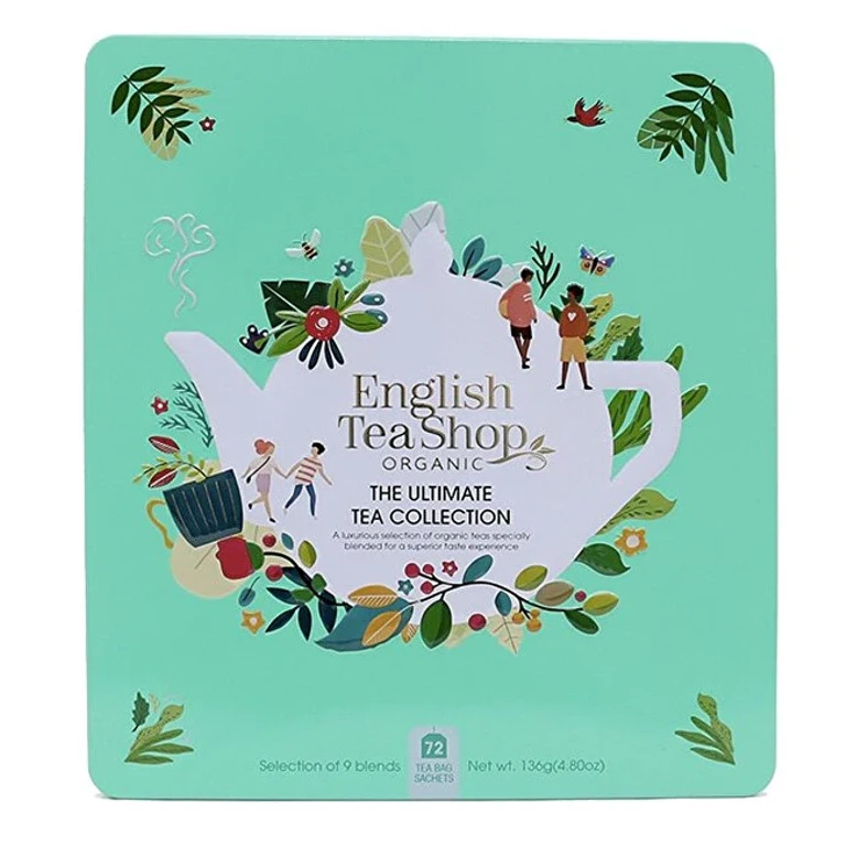 The Ultimate Green BIO gift set in una Tin box of 72 bags