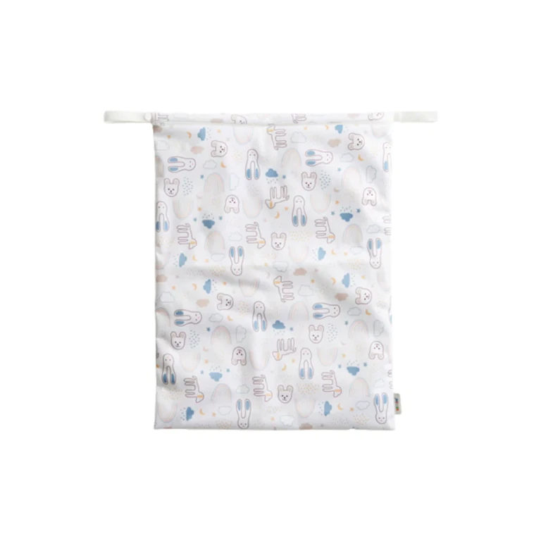 Wet Bag, Large, White Teddy