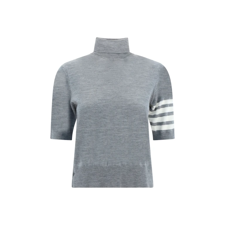 Turtleneck Sweater Virgin Wool Light Grey