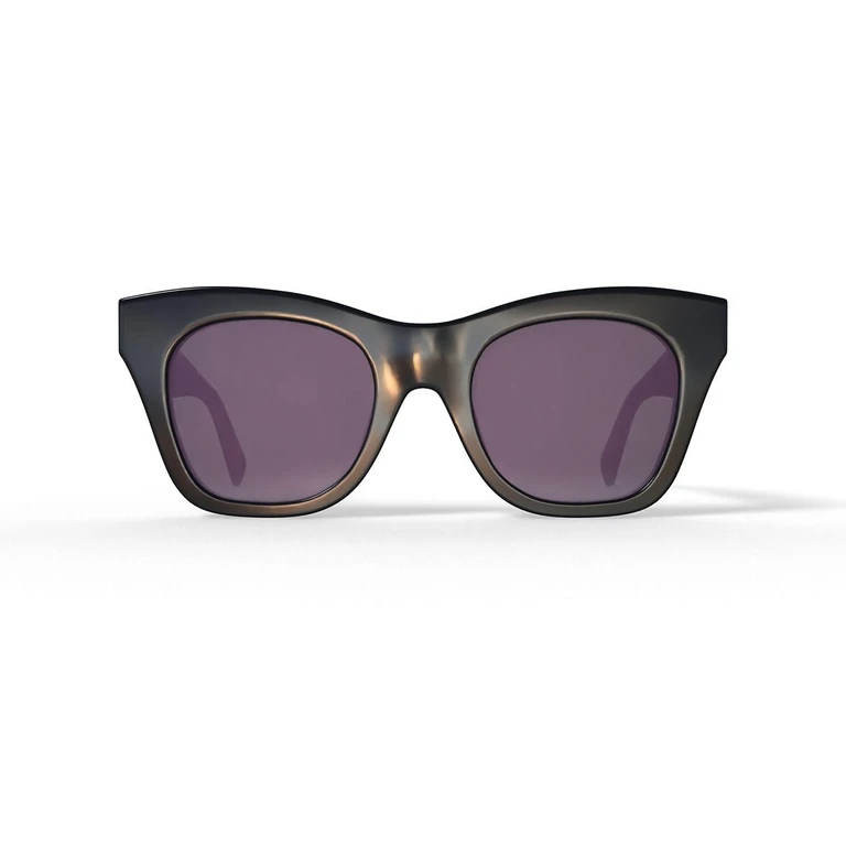 Hutton Chunky Cat Eye Plastic Sunglasses