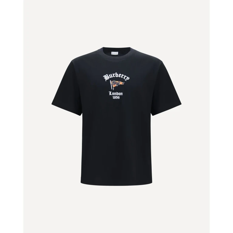 Check cotton T-shirt Male L