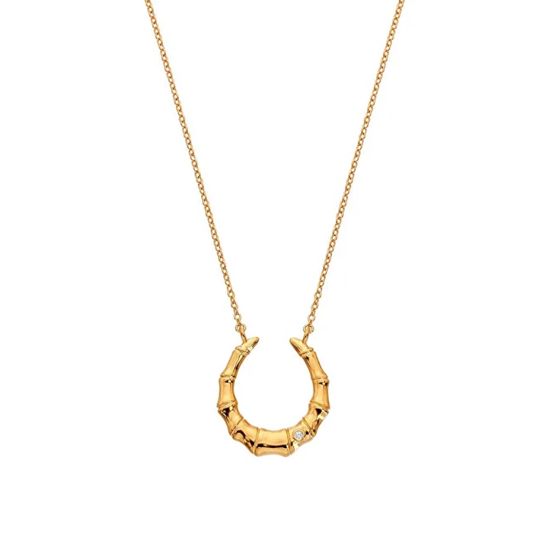 Elegante Gold-Plated Diamond Necklace Golden Edit Hope Dn215