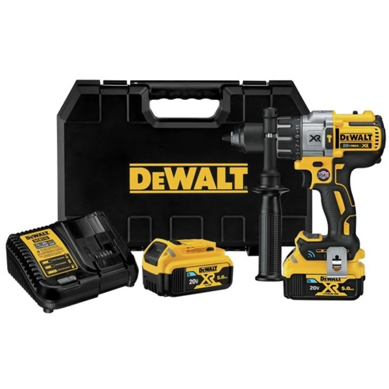 DCD997CP2BT 20V MAX XR Brushless Lithium-Ion 1/2 in. Cordless Hammer Drill Driver Kit with 2 Batteries (5 Ah)