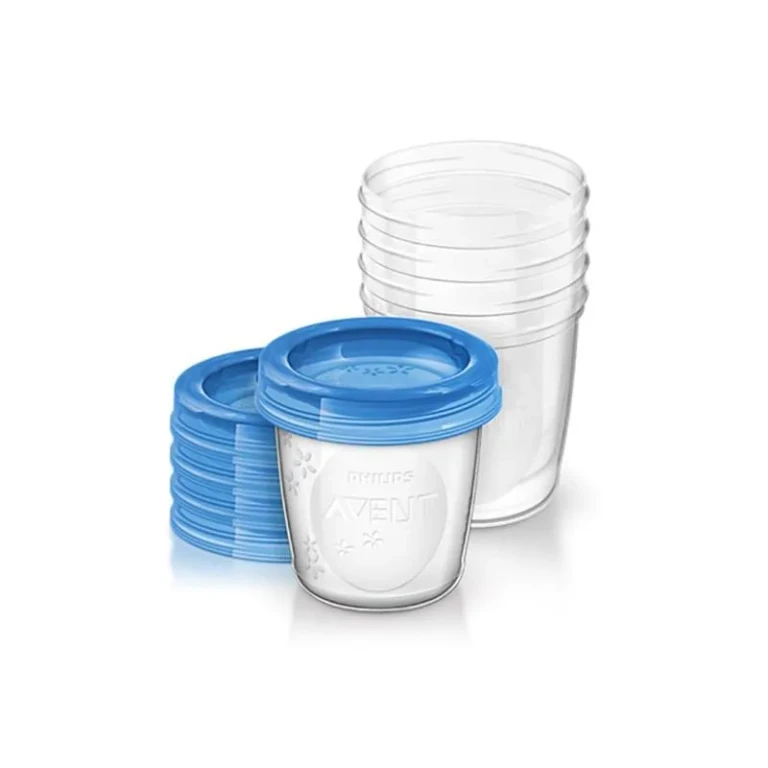 containers for breast milk 5 x 180 ml 5 lids
