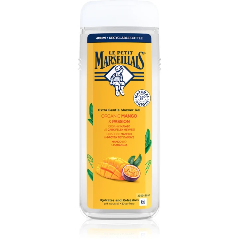 Organic Mango & Passion Fruit delicate shower gel 400 ml