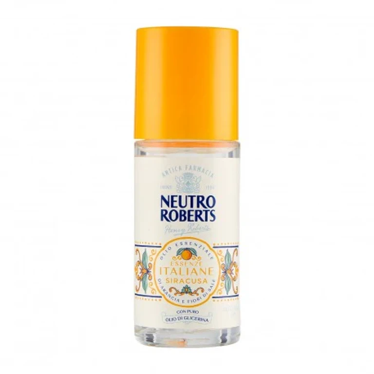 Neutro Roberts Italian Essences Siracusa - Roll-On Deodorant Essential Oil of Orange and Salt Flowers 50 ml