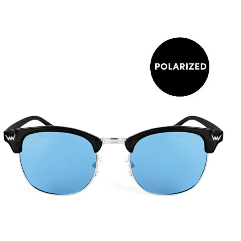 Brigida Metal Blue Polarized Sunglasses