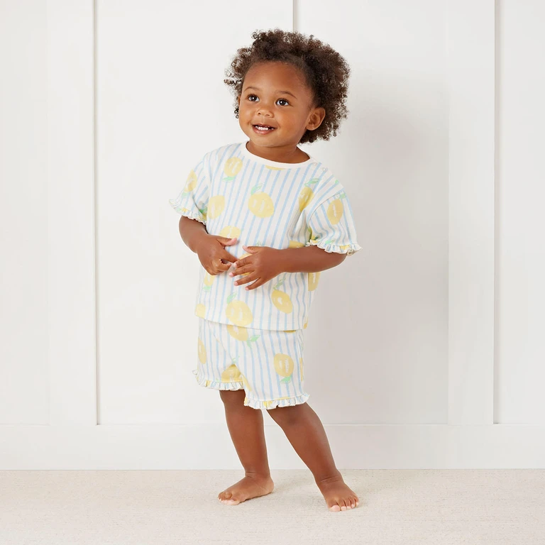 Baby 2Pc Short Set Yellow 3M:- Yellow - Online Only, 3M