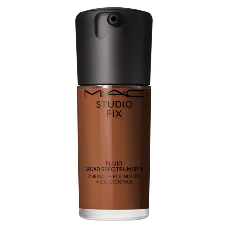 Mac Studio Fix Fluid Spf 15 - Soft-Matte Foundation, Second Skin Effect, Full Coverage Naturale Up To 24 Hours Nw48 (30 Ml)