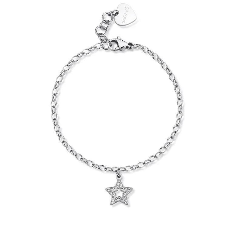Star Bracelet in Steel Decent Happy Shar28