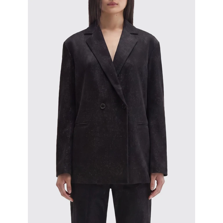 Double-Breasted Viscose and Cotton Blazer (24IM2M0L0104796F991)