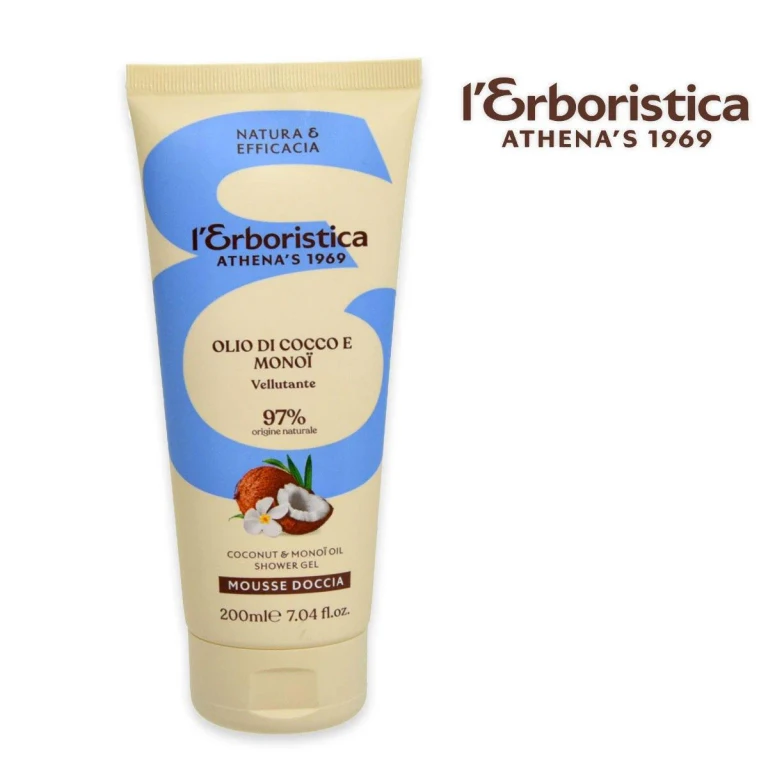 L'Erboristica Shower Mousse 'Coconut' Tube 200Ml
