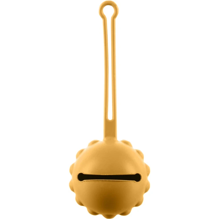 Silicone pacifier holder Mustard yellow
