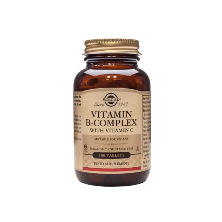Vitamin-B-Tabletten mit Vitamin C - Packung mit 100 Tabletten