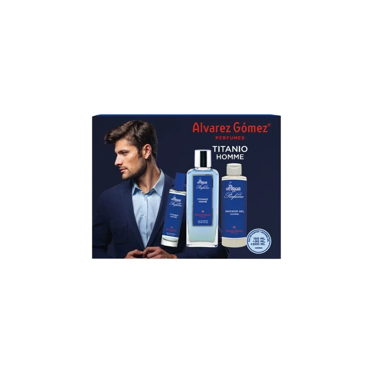 Alv Gomez Eau de Parfum Homme Edp 150ml Titanium Set