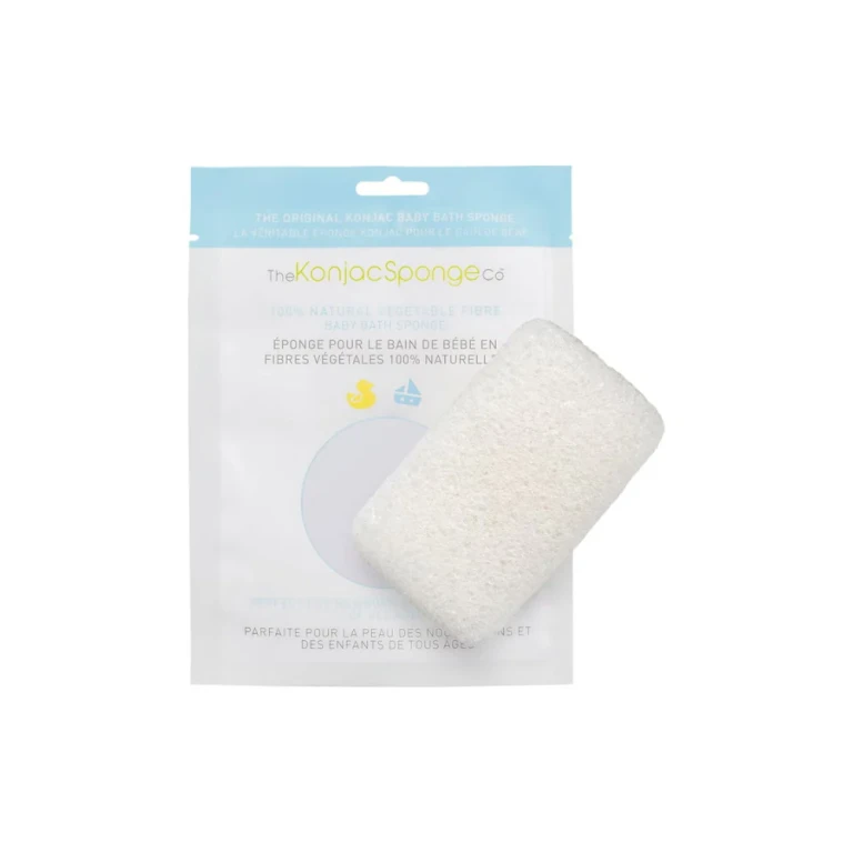 Pure White Rectangular Baby Sponge