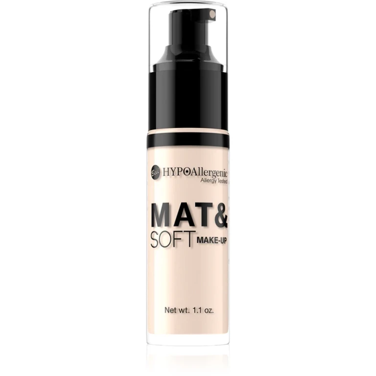 Hypoallergenic Mat&Soft light mattifying foundation color 00 Alabaster 30 ml