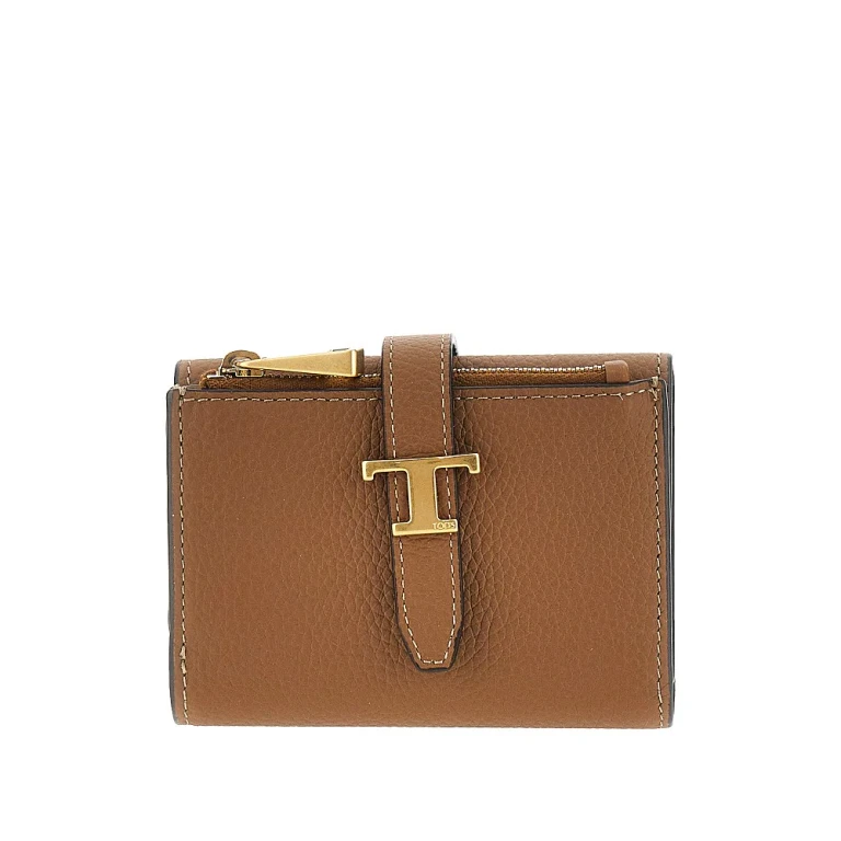 TODS Grained leather tri-fold wallet Woman One Size
