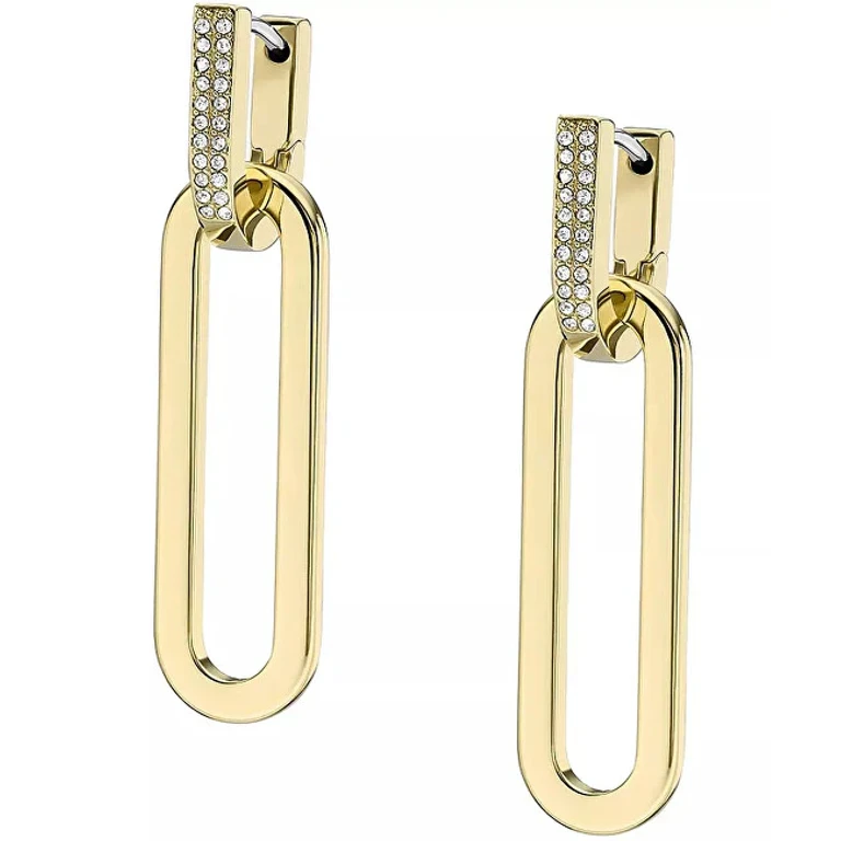 Fashion Gold Plated Earrings with Zircons Heritage Jf04587710