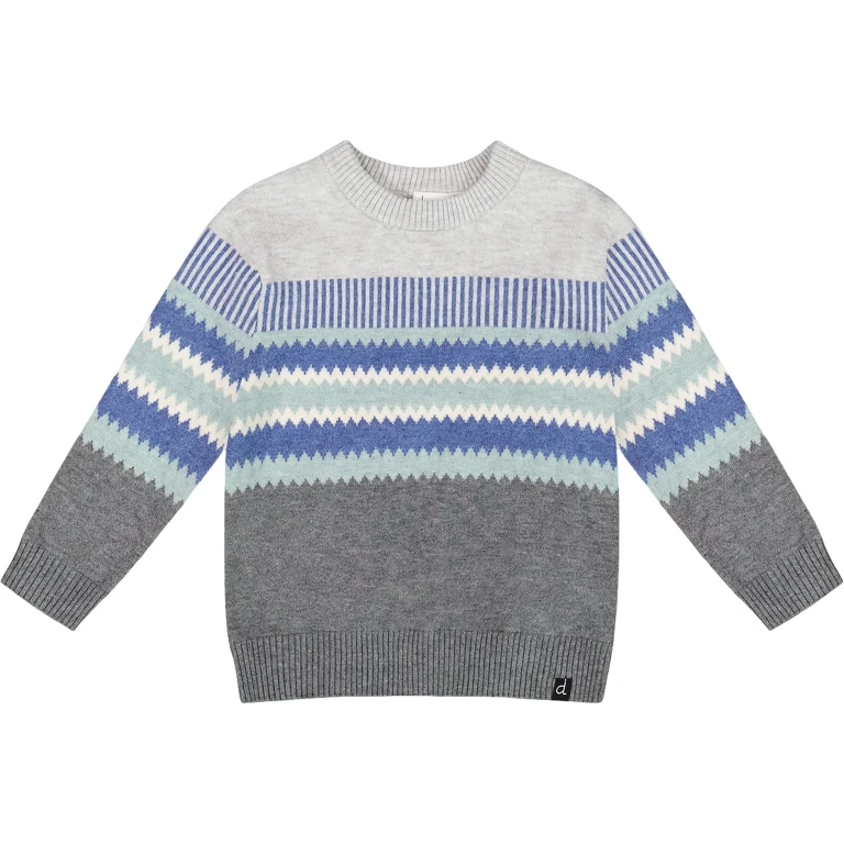 Knitted Jacquard Sweater - Little Boy