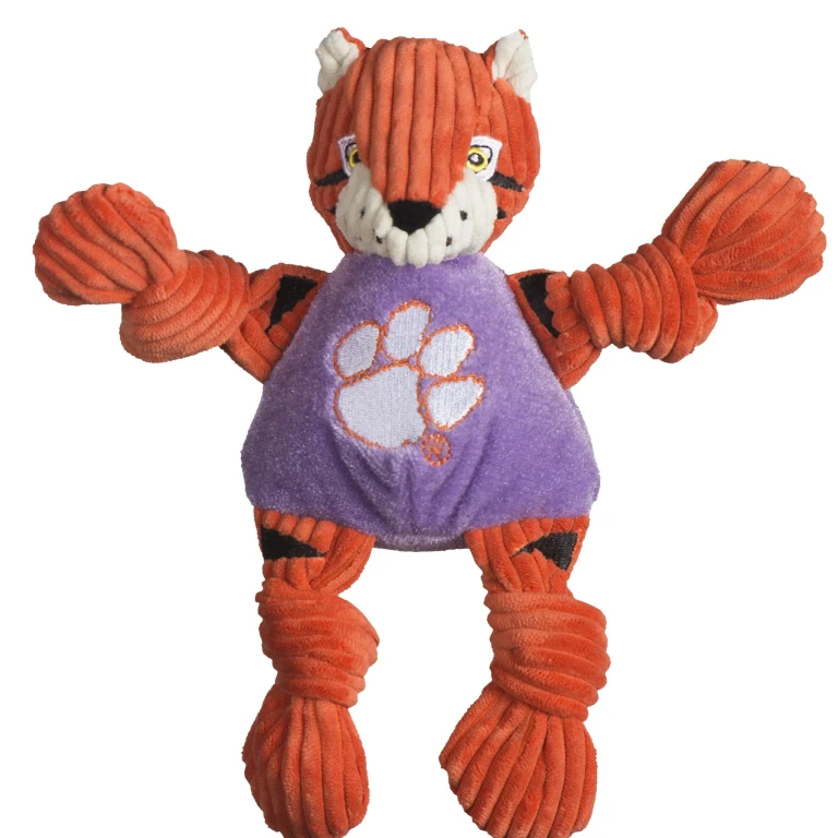 NCAA Clemson University, The Tiger Knottie Plush Dog Toy