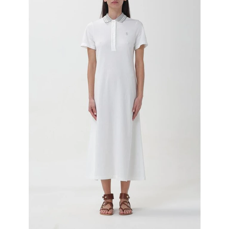Wowhite Polo Collar Dress