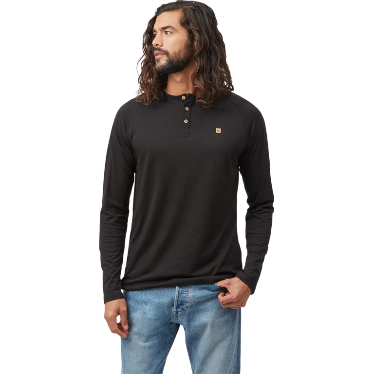 Tree Blend Classic Long Sleeve Henley T-Shirt - Men's