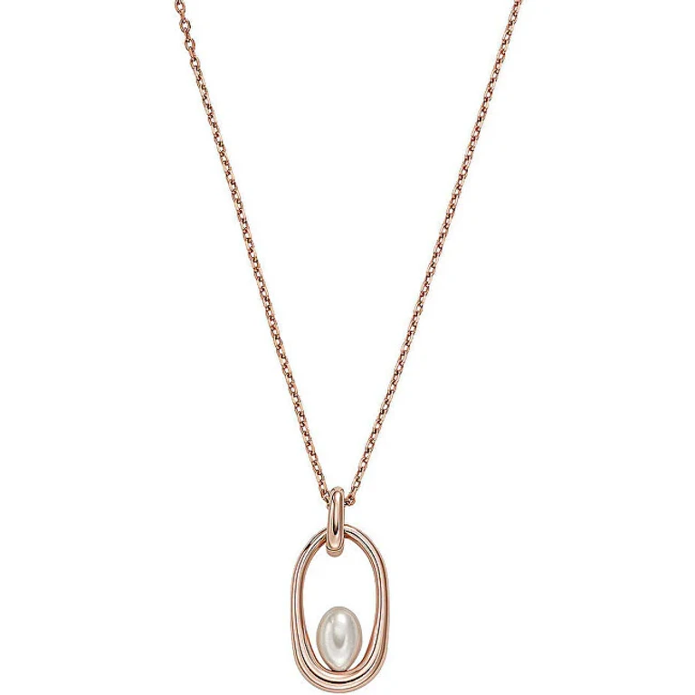 Bronze Necklace Without Tempo With Pearl Agnethe Skj1749791