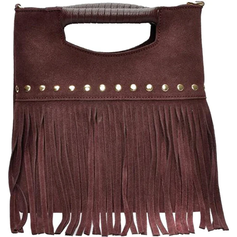 Women's Leather Handbag 8189 Bordeaux