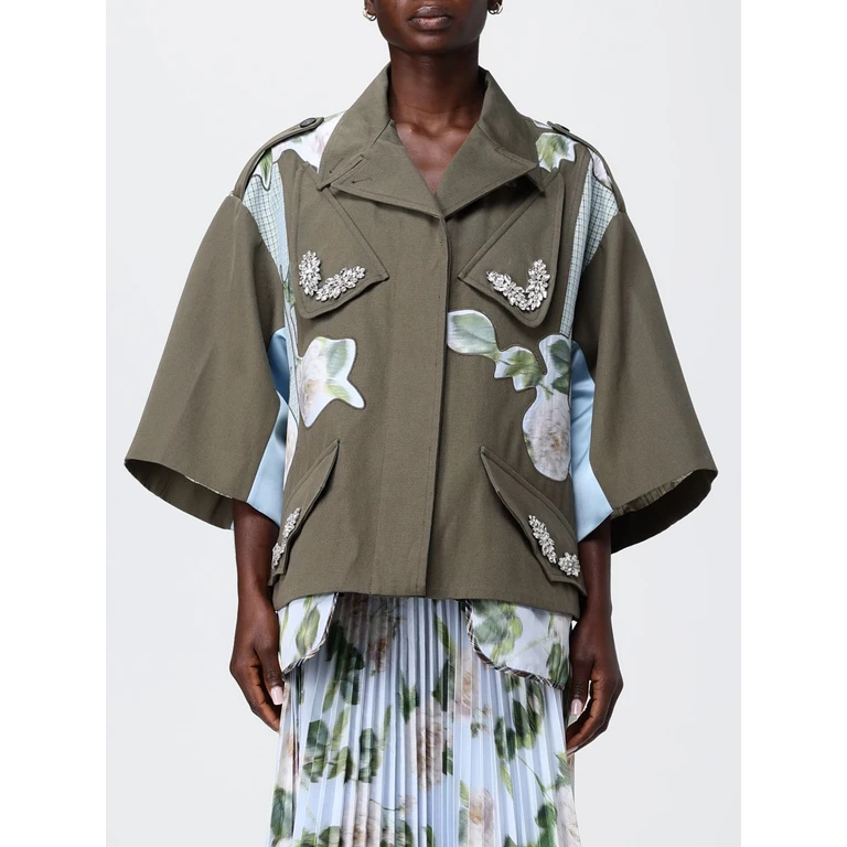 Coat Woman color Military (MBOL280VE700)
