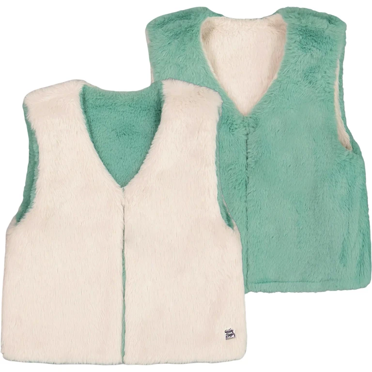 Reversible Faux Fur Vest - Little Girl