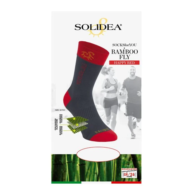 Solidea Socks For You Bamboo Fly Happy Red compression 18 24mmhg White 1S