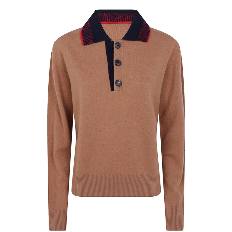 Polo Shirt Wool "A035.9004 5791 Military"