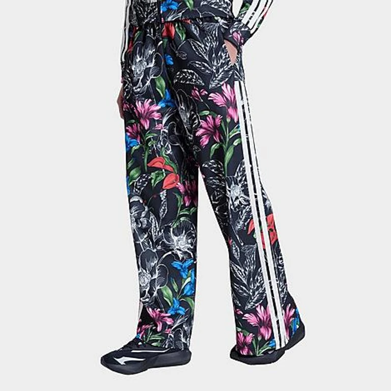 Women's x Farm Rio House of Tiro Track Pants in Black/Cream Whitecolor