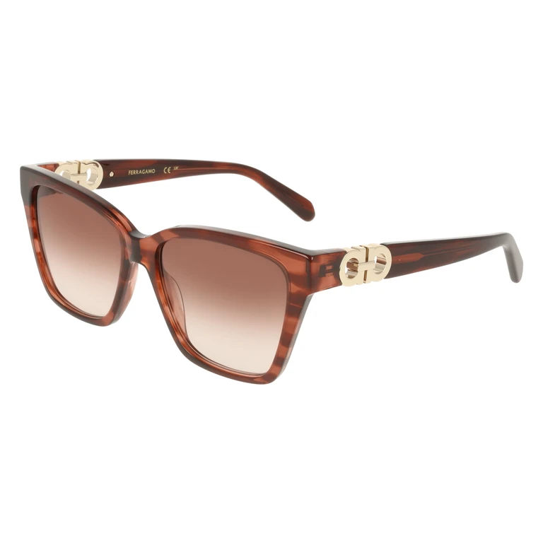 Brown Gradient Square Ladies Sunglasses SF2110S 656 57