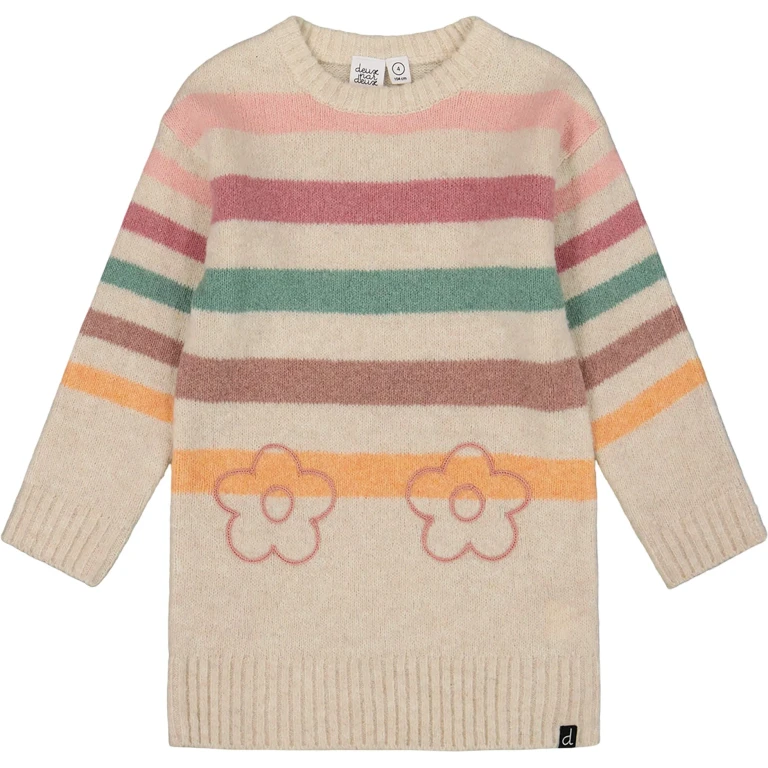 Knitted Tunic with Stripes - Big Girl