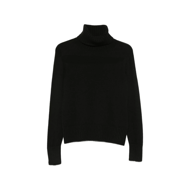Roll-neck Ribbed-trim Sweater