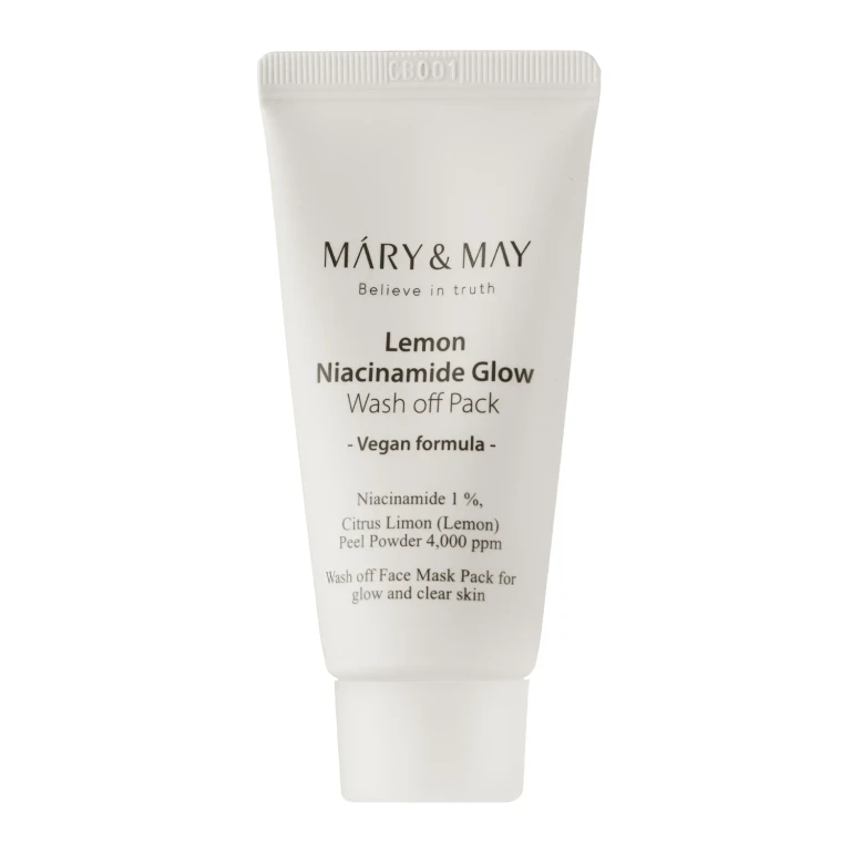 Mary&May Lemon Niacinamide Glow Wash-off Pack Brightening Clay Mask 30g