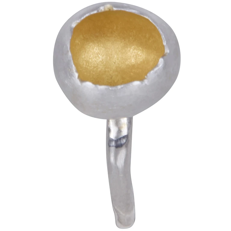 Ring Yellow Gold Plated "Minoo 3 S Sm Gy"