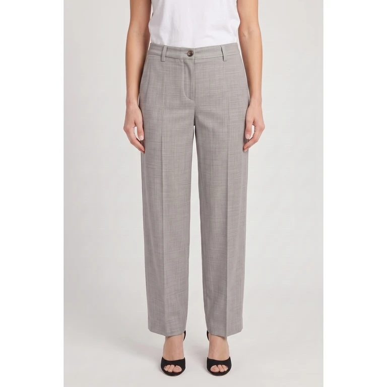 Wolight Grey Wool Trousers