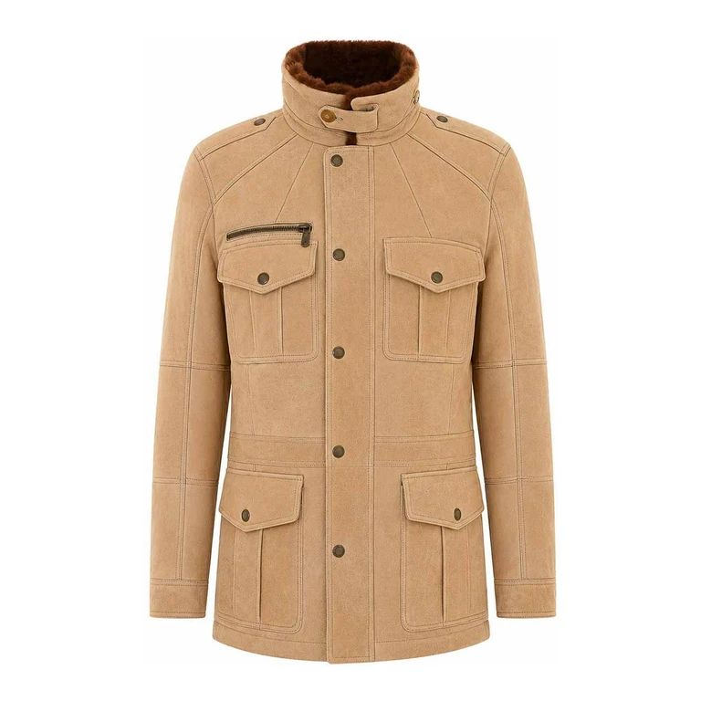 Veste en peau de mouton beige Brunello Cucinelli