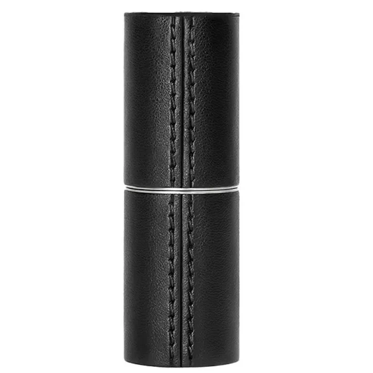 Black leather lipstick case La Bouche Rouge