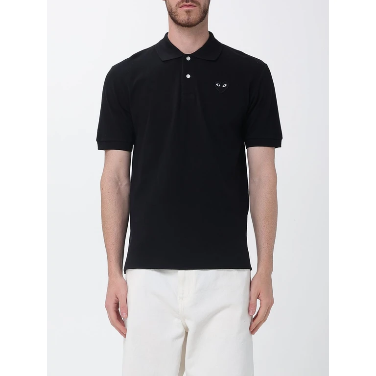 COMME DES GARÇONS Cotton Polo Shirt with Logo (AXT0661)